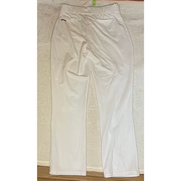 Adidas Men Baseball Pants Climalite Zipper Snap Button Closure White Sz L NWOT - Picture 2 of 8